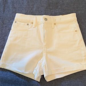 Madewell NWT High Rise White Denim Shorts